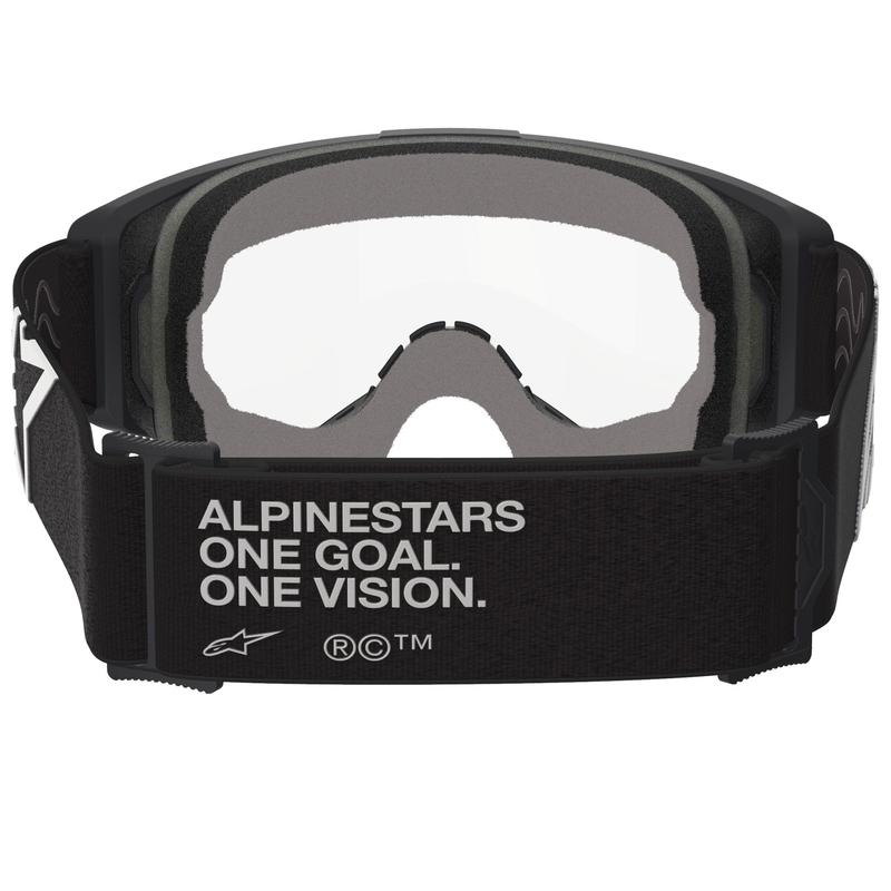 Alpinestars Vision OTG crossbril zwart-wit met heldere lens