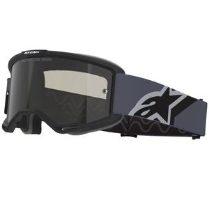 Alpinestars Vision Sand crossbril zwartgrijs met donkere smoke lens