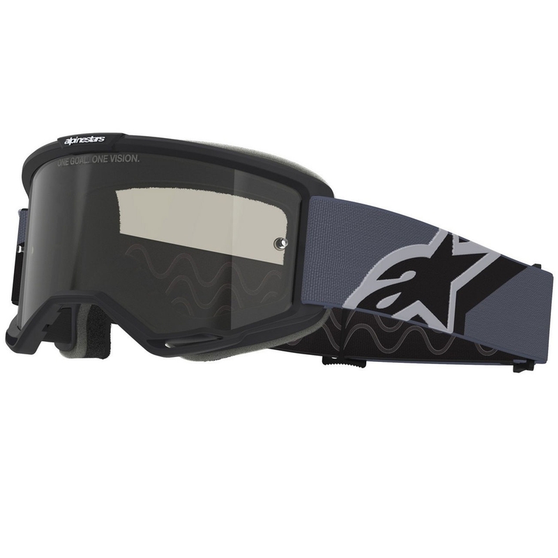 Alpinestars Vision Sand crossbril zwartgrijs met donkere smoke lens