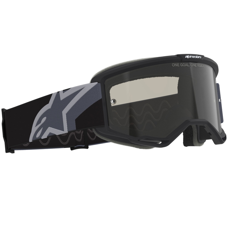 Alpinestars Vision Sand crossbril zwartgrijs met donkere smoke lens
