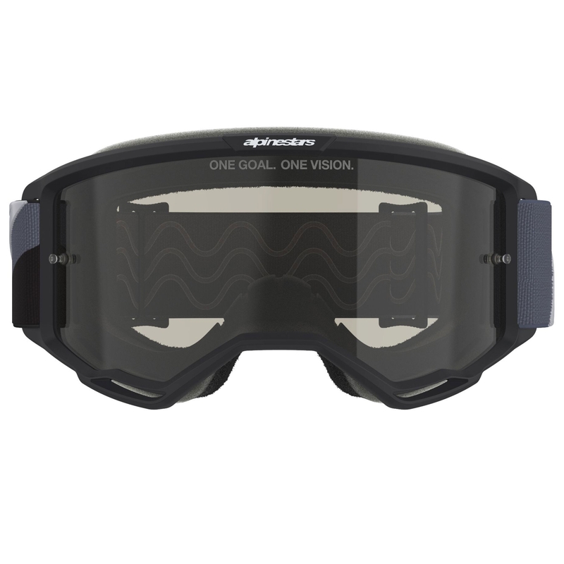 Alpinestars Vision Sand crossbril zwartgrijs met donkere smoke lens