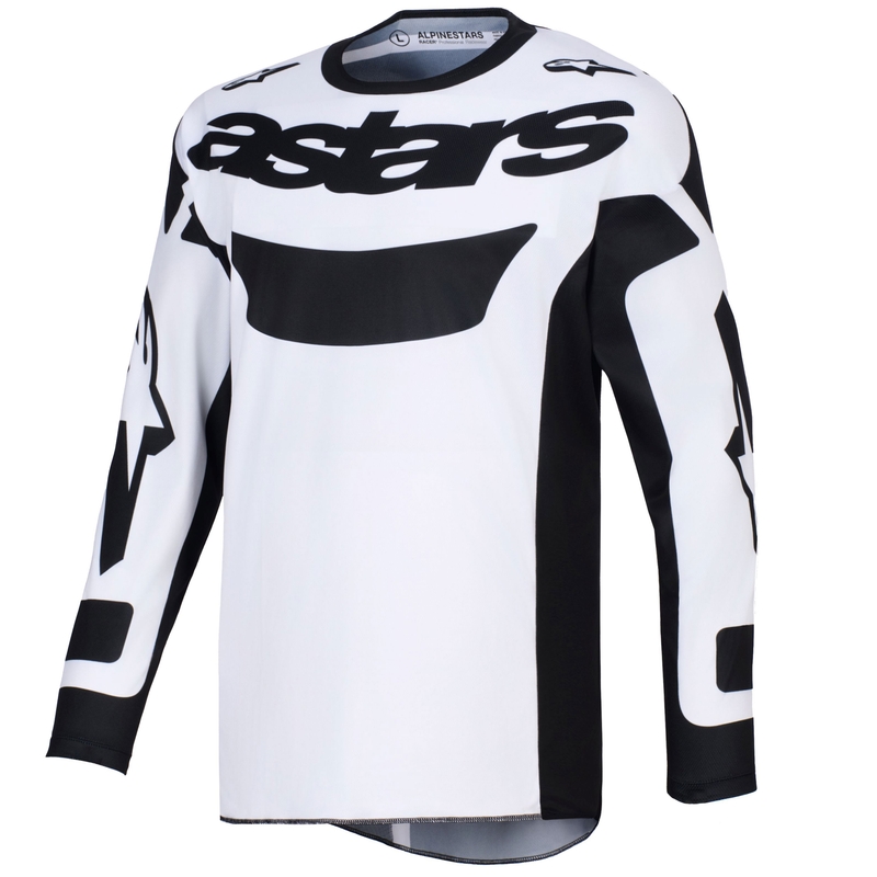 Alpinestars Racer Riway motorcross shirt wit-zwart