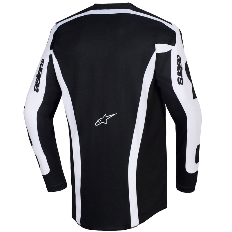 Alpinestars Racer Riway motorcross shirt wit-zwart