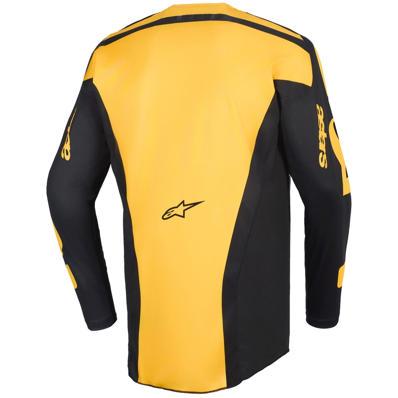Alpinestars Racer Riway motorcross shirt geel-zwart