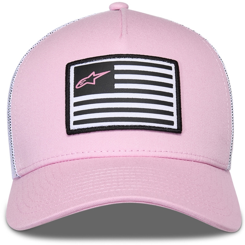 Alpinestars Flag Snap Hat roze-wit