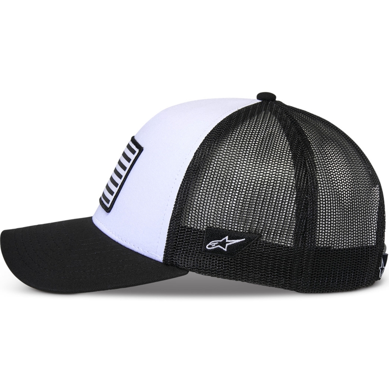 Alpinestars Flag Snap Hat wit-zwart