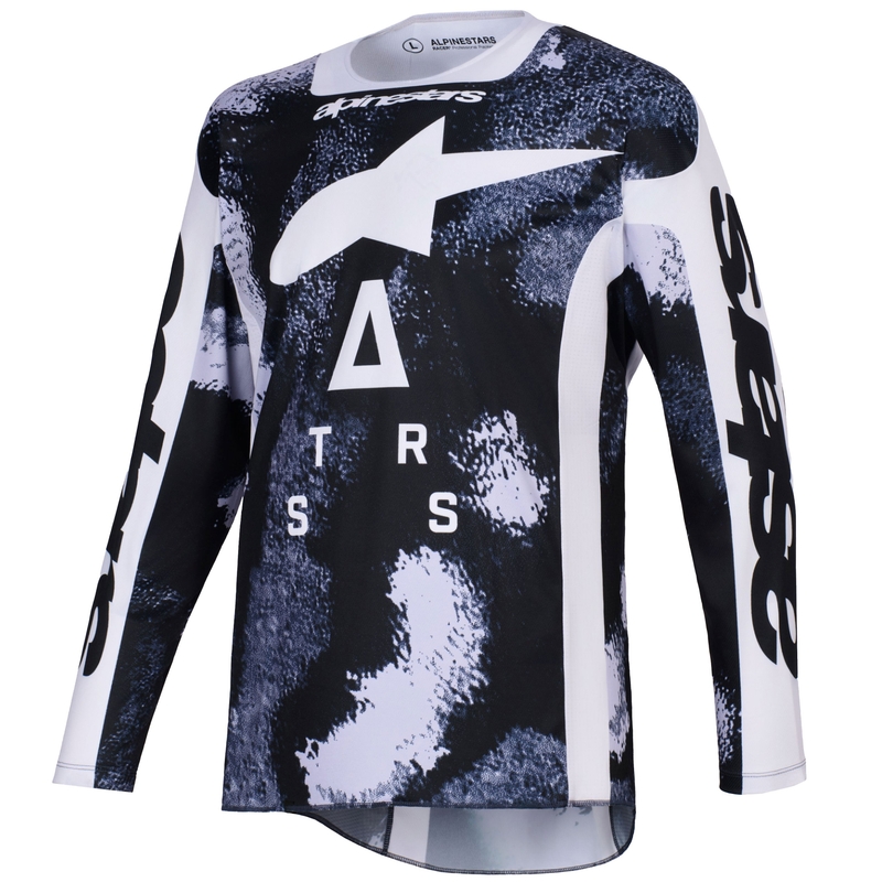 Alpinestars Racer Lahnd motorcross shirt grijs-camouflage