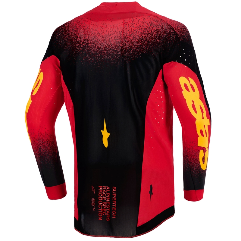 Alpinestars Supertech Scenz motorcross shirt rood-zwart-geel