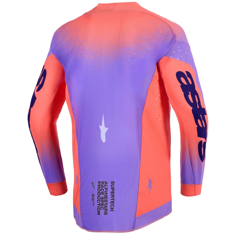 Alpinestars Supertech Scenz motorcross shirt oranje-koraal-paars