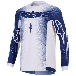 Alpinestars Supertech Scenz crossshirt lichtgrijs-donkerblauw