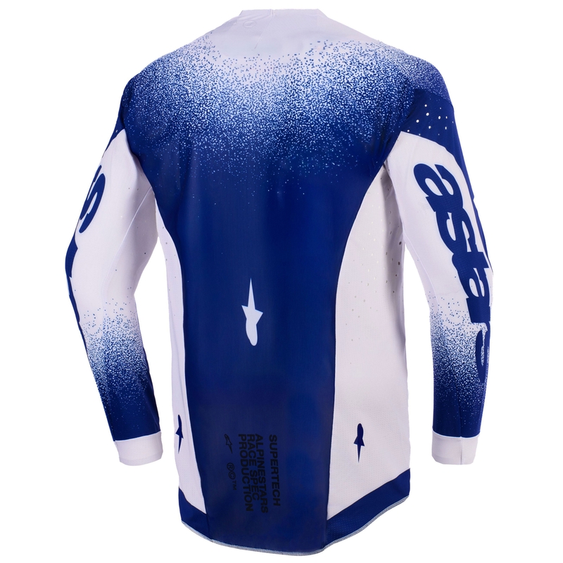 Alpinestars Supertech Scenz crossshirt lichtgrijs-donkerblauw