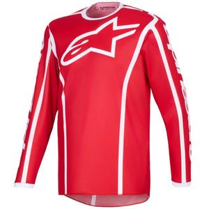 Alpinestars Fluid Apex motorcross shirt rood-wit