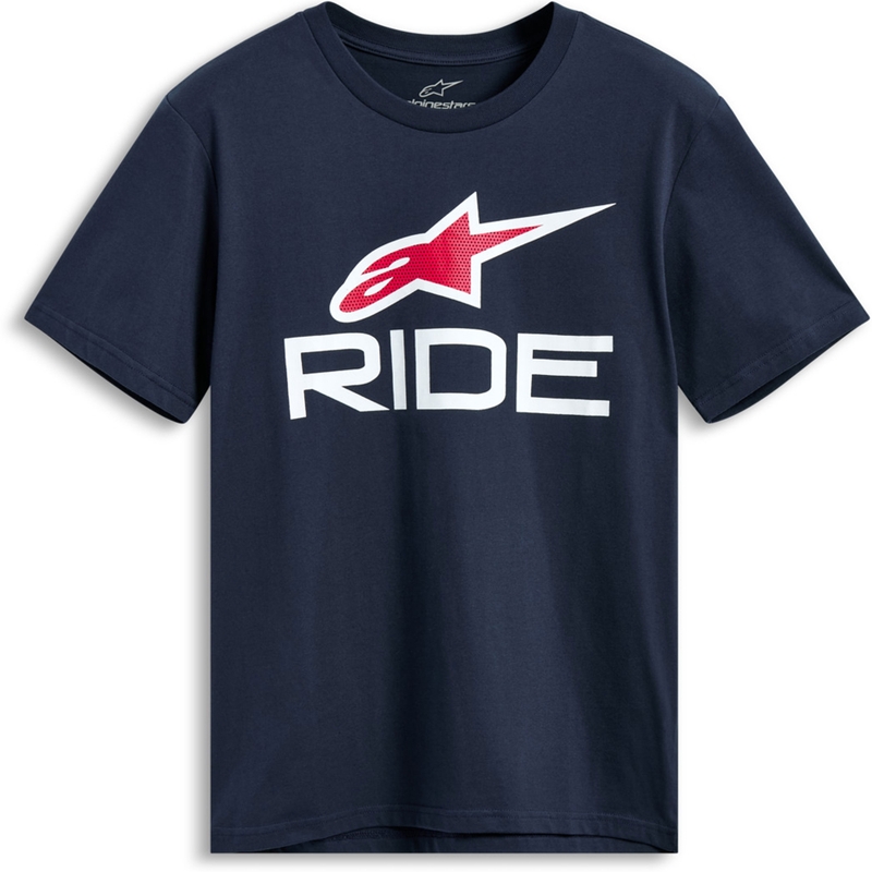 Alpinestars Ride 4.0 CSF T-shirt blauw-wit-rood