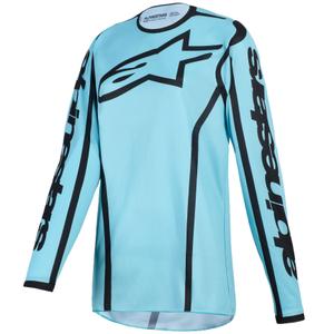 Alpinestars Stella Fluid Apex dames motorcrossshirt turquoise-zwart