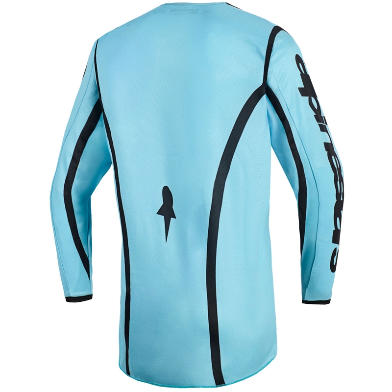 Alpinestars Stella Fluid Apex dames motorcrossshirt turquoise-zwart