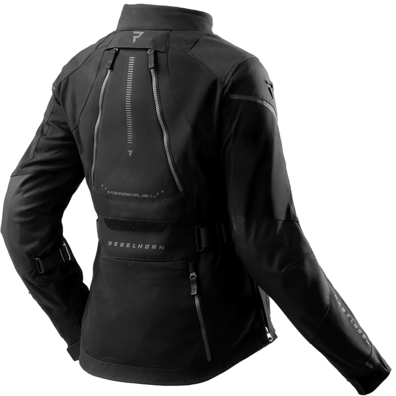 Dames motorjas Rebelhorn Hardy 3.0 zwart