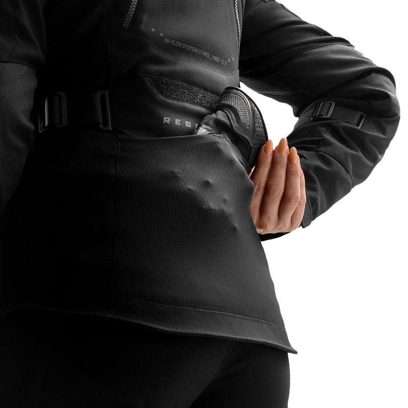 Dames motorjas Rebelhorn Hardy 3.0 zwart