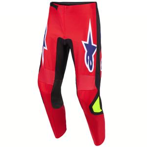 Alpinestars Fluid Grid crossbroek rood-zwart-paars-fluo geel
