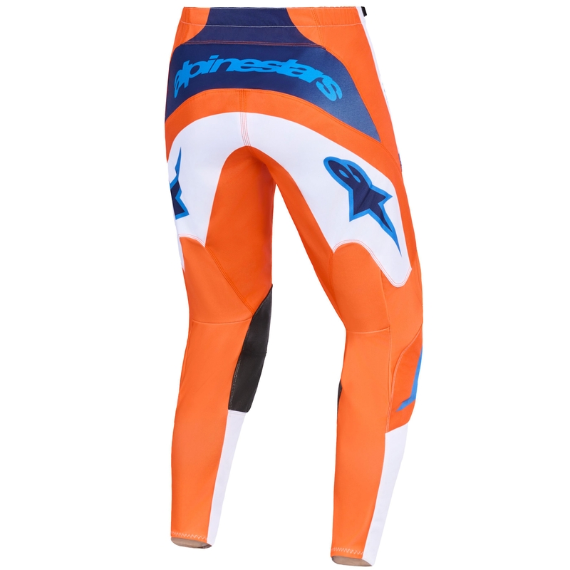 Alpinestars Fluid Grid motorcrossbroek oranje-blauw-wit