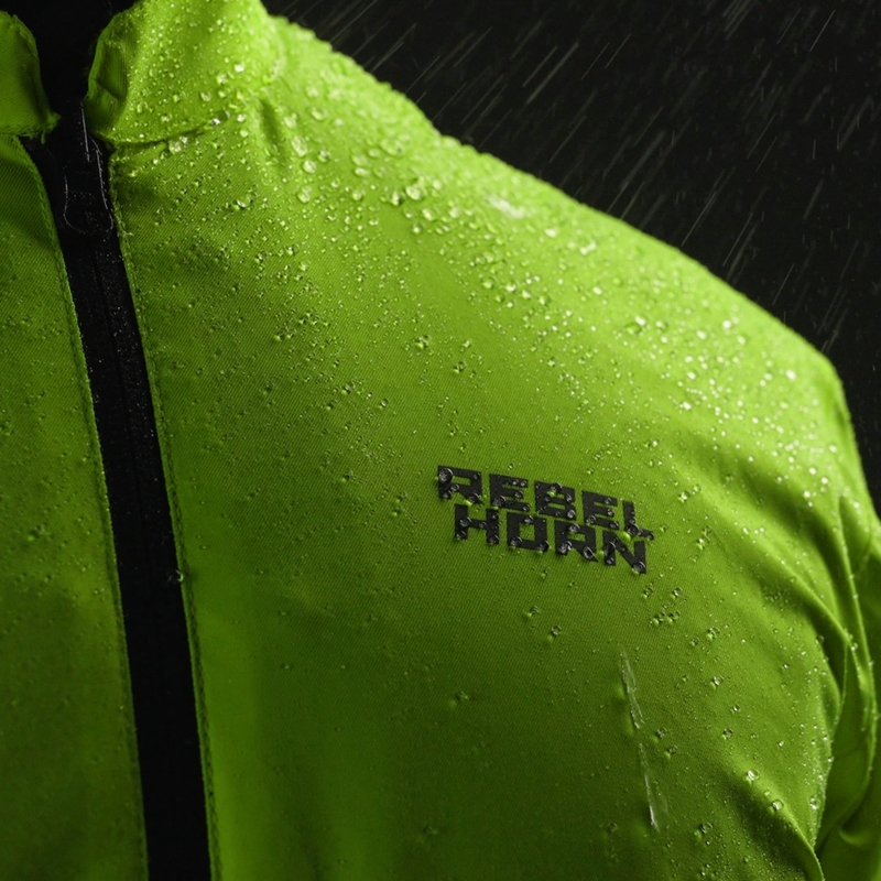 Dames motorjas Rebelhorn Hardy 3.0 zwart-grijs-fluogeel