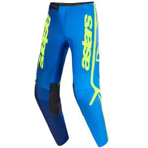 Alpinestars Fluid Apex motorcrossbroek blauw-fluo geel