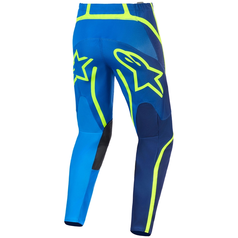 Alpinestars Fluid Apex motorcrossbroek blauw-fluo geel
