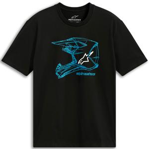 Alpinestars MX Helm CSF T-shirt zwart-blauw