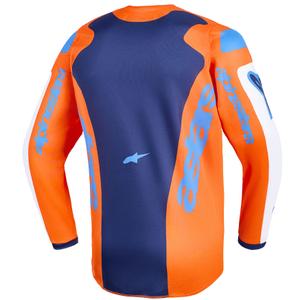 Alpinestars Fluid Grid Kids Motocross Jersey Oranje-Blauw-Wit