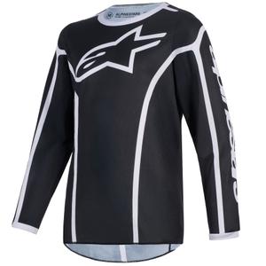 Alpinestars Fluid Apex Kids Motocross Jersey Zwart-Grijs