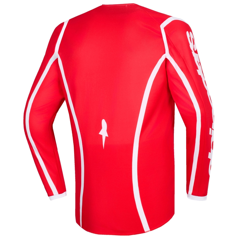 Alpinestars Fluid Apex kindercrossshirt rood-wit