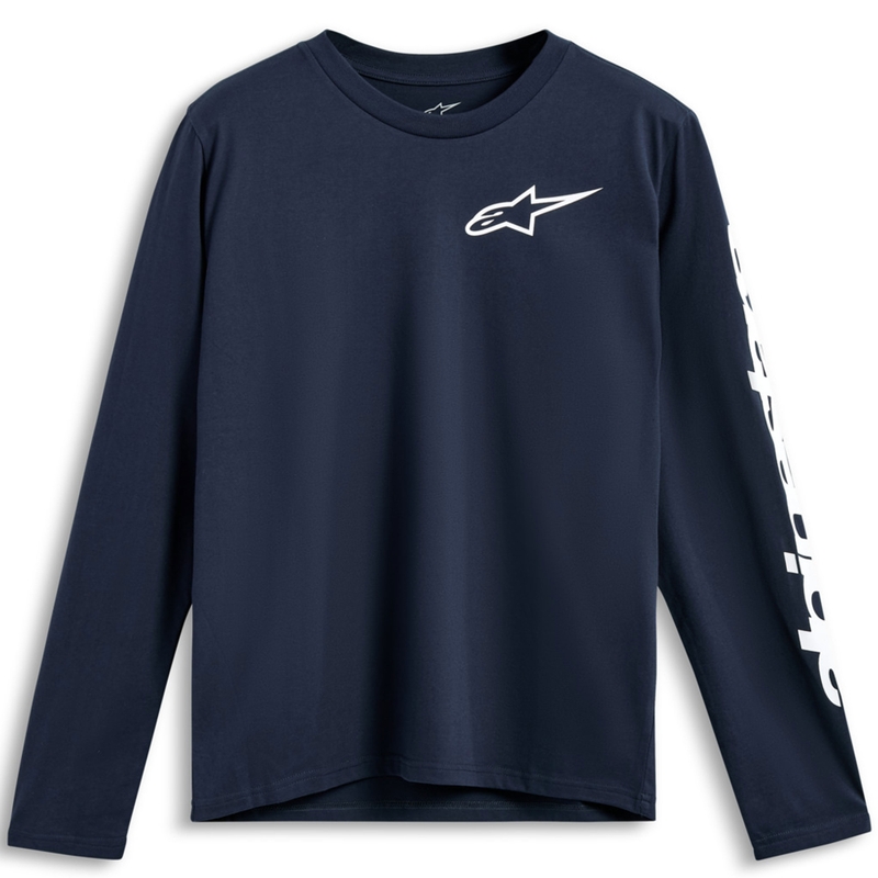 Alpinestars Trackside CSF T-shirt met lange mouwen, blauw