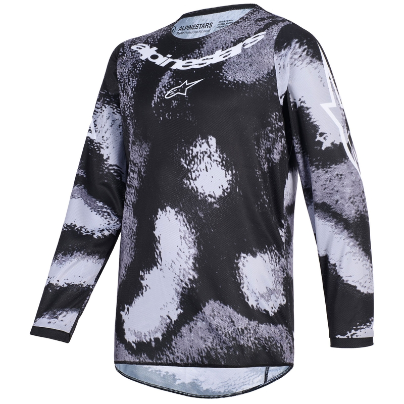 Alpinestars Fluid Lahnd Kinder Motocross Jersey - Grijs-Camo