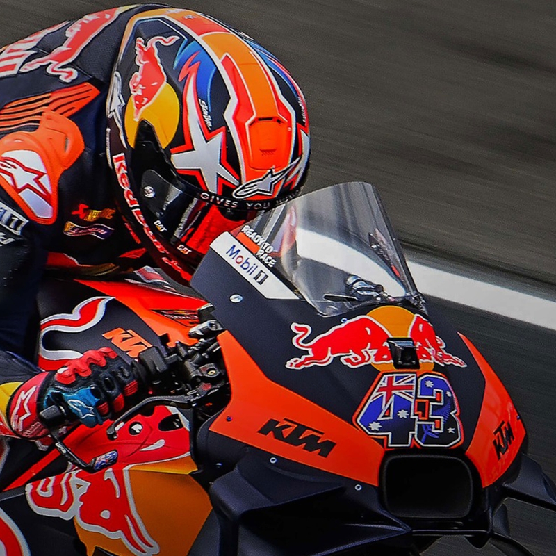Alpinestars Supertech R-10 Element carbon fluo integraalhelm voor motorfietsen, rood-wit