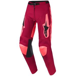 Alpinestars Racer Riway motorcrossbroek donkerrood-koraal
