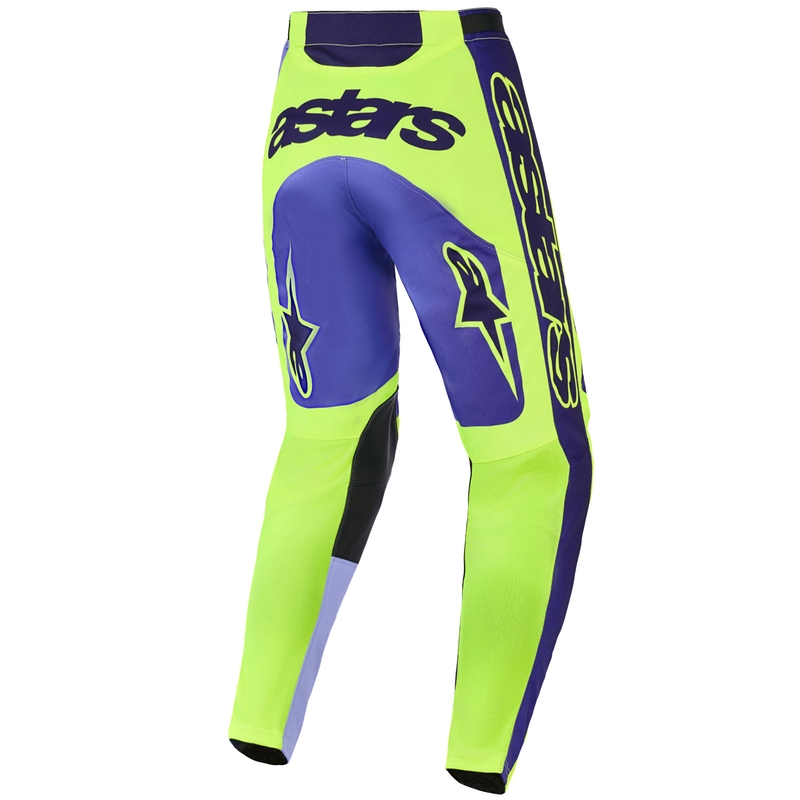 Alpinestars Racer Portl motorcrossbroek paars-fluo geel