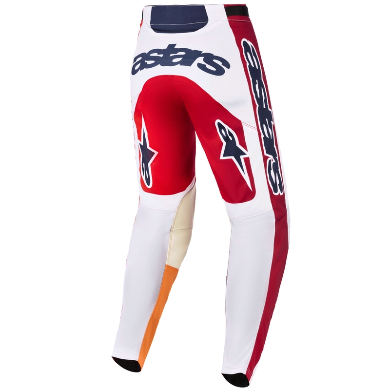 Alpinestars Racer Portl motorcrossbroek rood-oranje-lichtgrijs