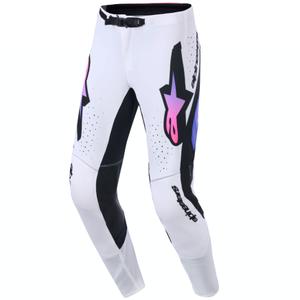 Alpinestars Supertech Pro Vista motorcrossbroek wit-paars-zwart