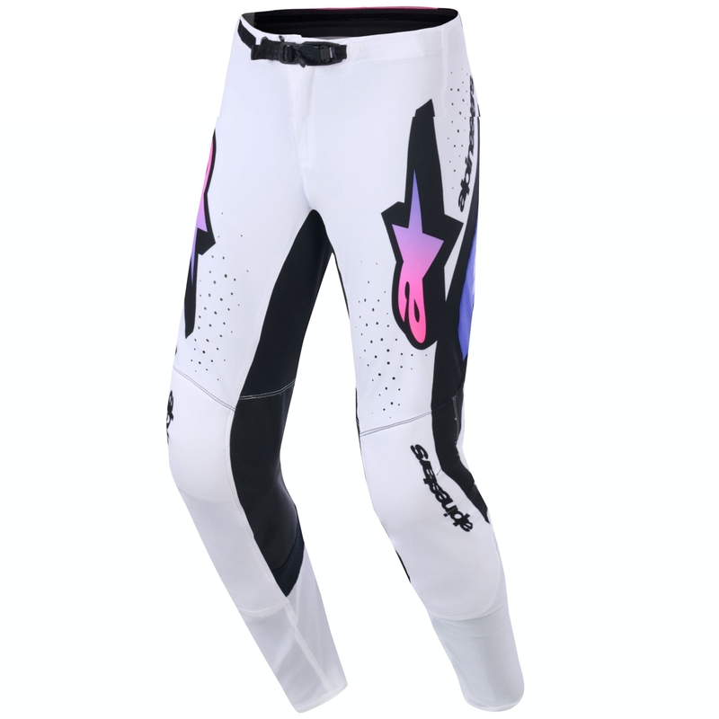 Alpinestars Supertech Pro Vista motorcrossbroek wit-paars-zwart