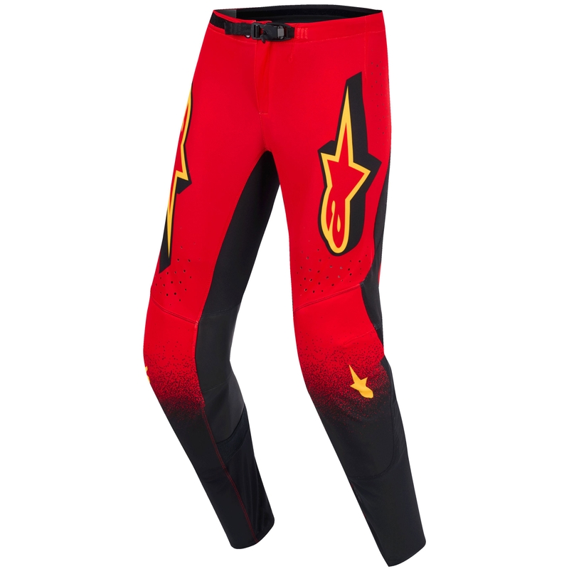 Alpinestars Supertech Scenz motorcrossbroek rood-zwart-geel