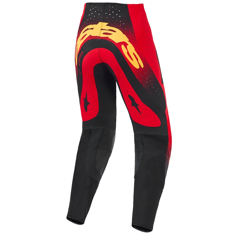Alpinestars Supertech Scenz motorcrossbroek rood-zwart-geel