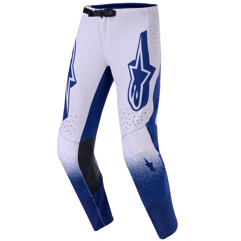 Alpinestars Supertech Scenz motorcrossbroek lichtgrijs-donkerblauw