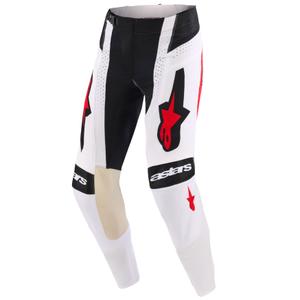Alpinestars Techstar Knif motorcrossbroek zwart-wit-blauw-rood