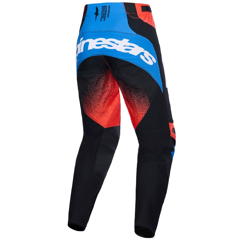 Alpinestars Techstar Knif motorcrossbroek oranje-zwart-blauw