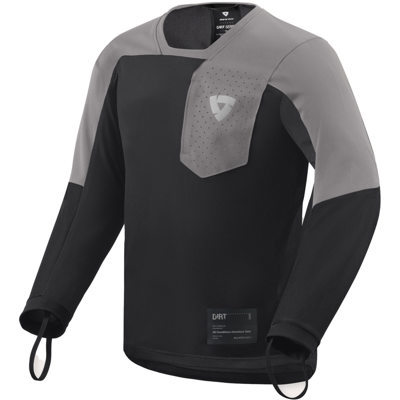 Revit Sierra 2 motorcross shirt zwart-grijs