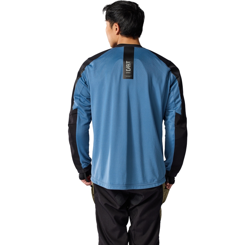 Revit Sierra 2 motorcross shirt blauw-zwart