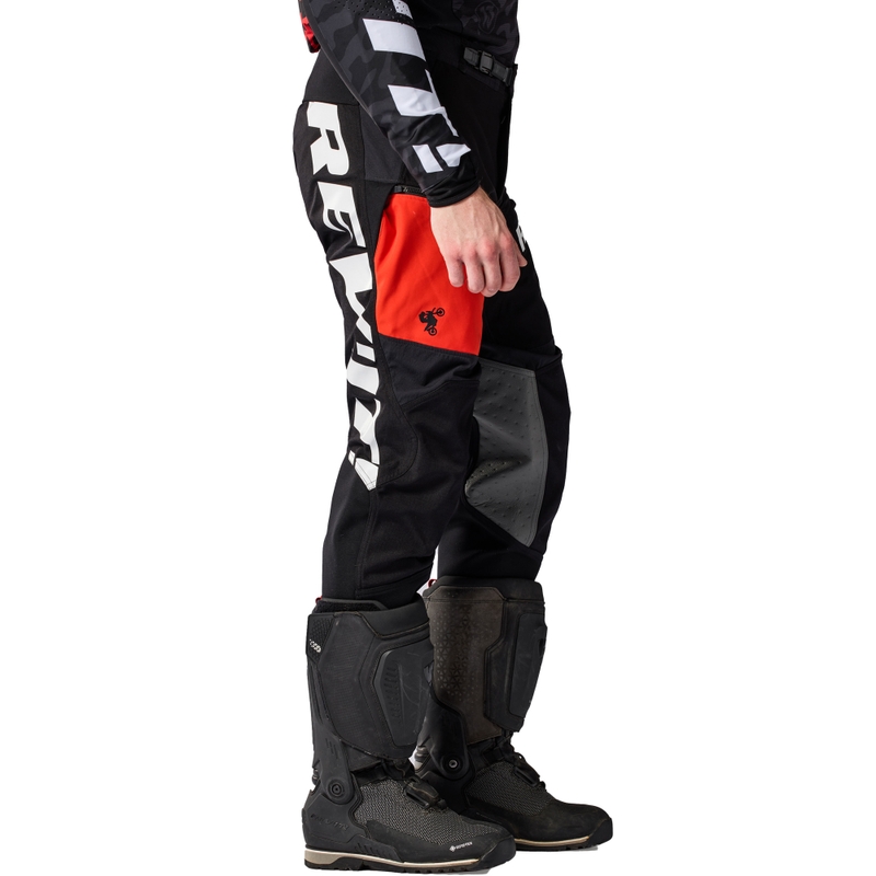 Revit Lejano motorbroek zwart-rood