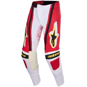 Alpinestars Techstar Nomur crossbroek lichtgrijs-rood-zwart-geel