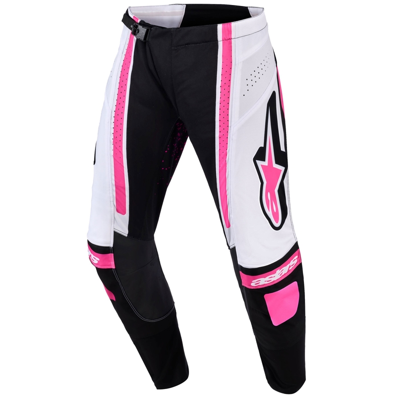 Alpinestars Stella Techstar Nomur dames crossbroek zwart-wit-roze