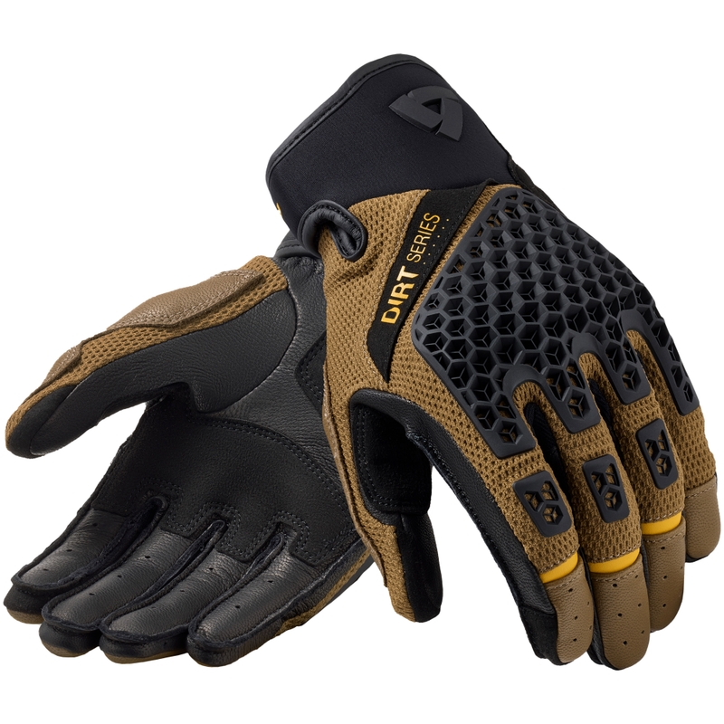 Revit Caliber 2 motorhandschoenen zwartbruin