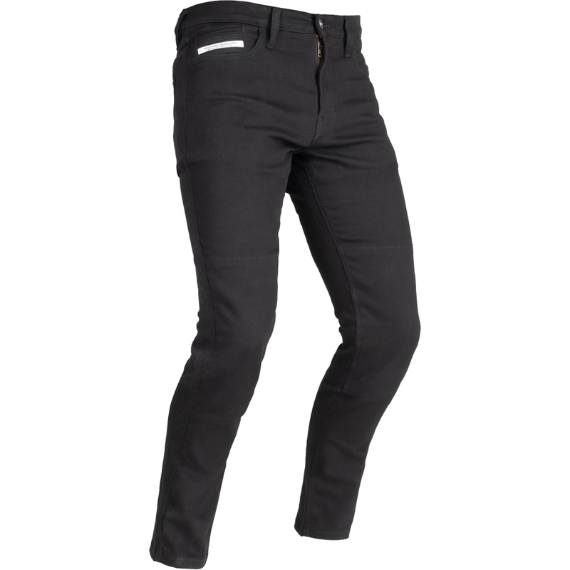 OXFORD ORIGINAL APPROVED SUPER STRETCH JEANS AA SLIM FIT cropped motorjeans zwart